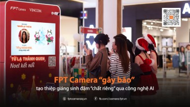 FPT Camera “gây bão” tạo thiệp giáng sinh đậm “chất riêng” qua công nghệ AI